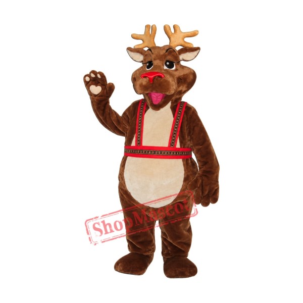 Superb Christmas Reindeer Mascot Costume Superb Christmas Reindeer Mascot Costume