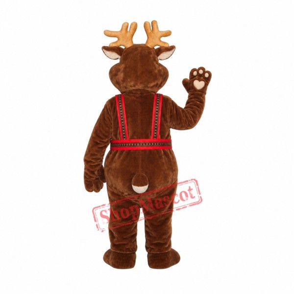 Superb Christmas Reindeer Mascot Costume Superb Christmas Reindeer Mascot Costume
