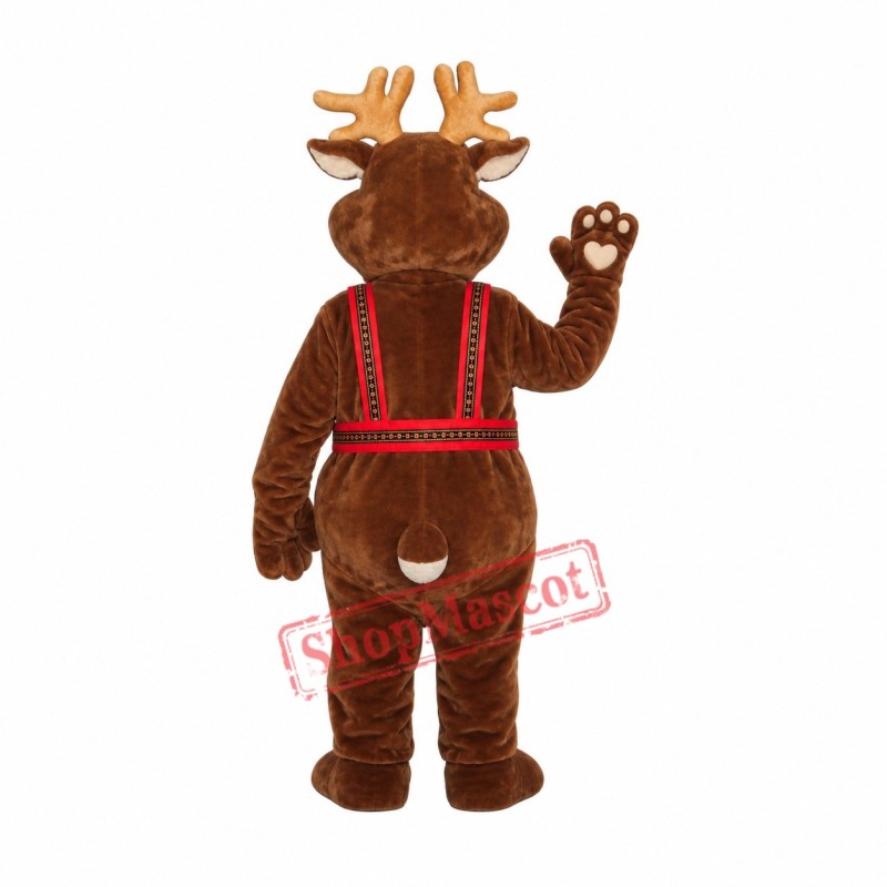 Superb Christmas Reindeer Mascot Costume