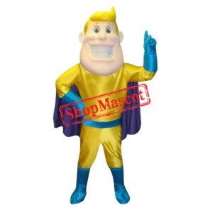 Super Man Hero Mascot Costume