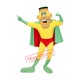 Funny Superman Mascot Costume Funny Superman Mascot Costume