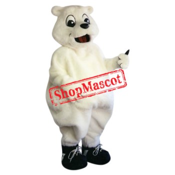 Superb Cute Polar Bear Mascot Costume