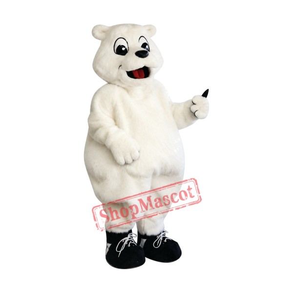 Superb Cute Polar Bear Mascot Costume