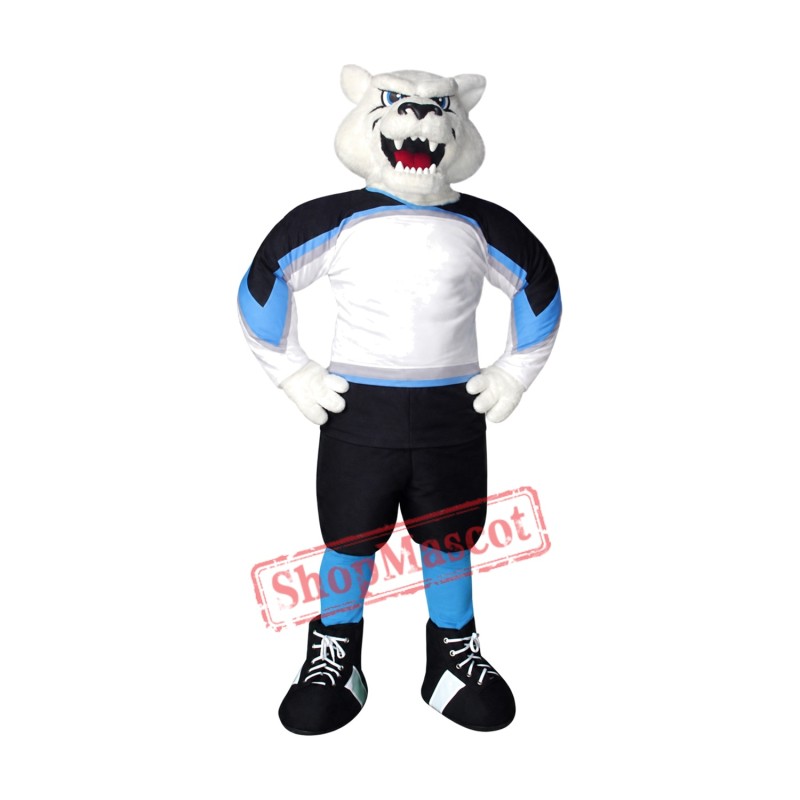 Superb Fierce Polar Bear Mascot Costume Superb Fierce Polar Bear Mascot Costume