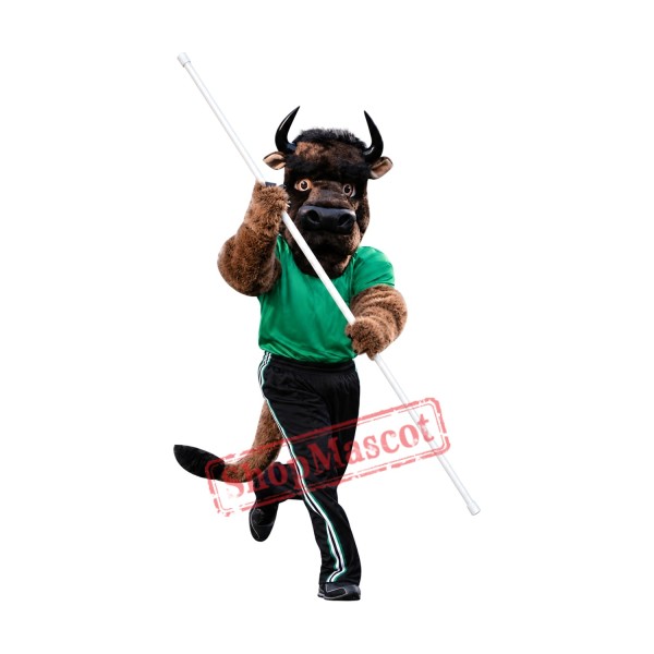 Superb Sport Buffalo Mascot Costume