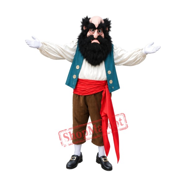 Superb Old Pirate Mascot Costume