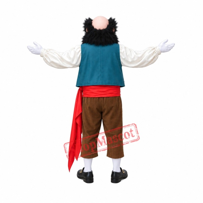 Superb Old Pirate Mascot Costume Superb Old Pirate Mascot Costume