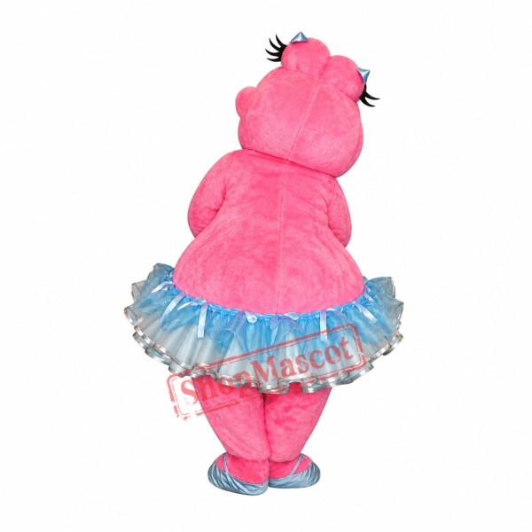 Pretty Pink Hippo Mascot Costume Pretty Pink Hippo Mascot Costume