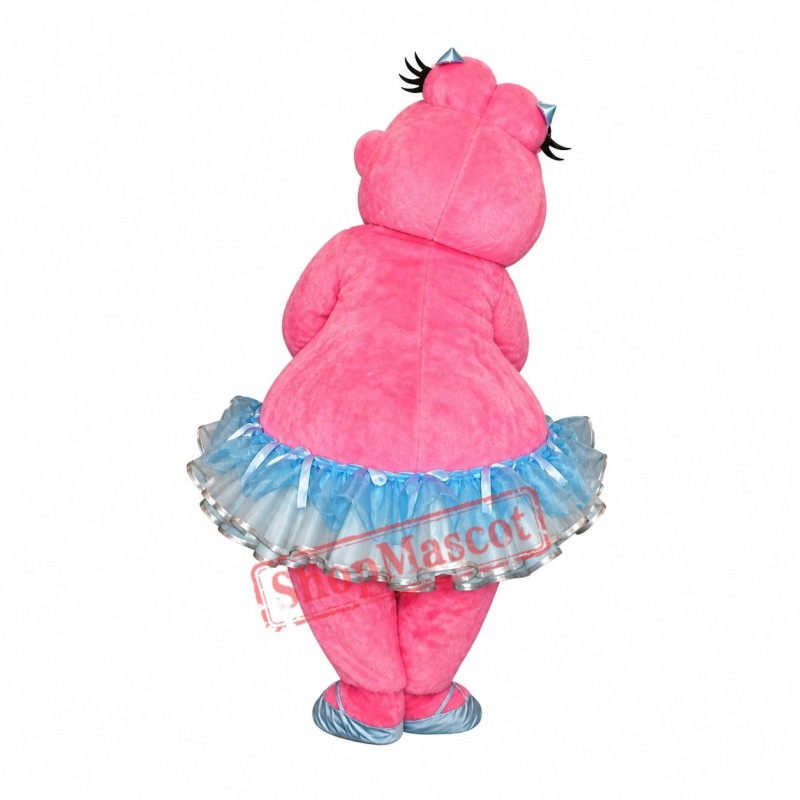 Pretty Pink Hippo Mascot Costume Pretty Pink Hippo Mascot Costume