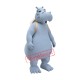 Superb Grey Hippo Mascot Costume Superb Grey Hippo Mascot Costume