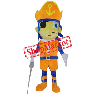 Affordable Pirate Boy Mascot Costume