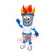 Superb Torch Fire Mascot Costume