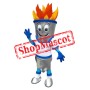Superb Torch Fire Mascot Costume