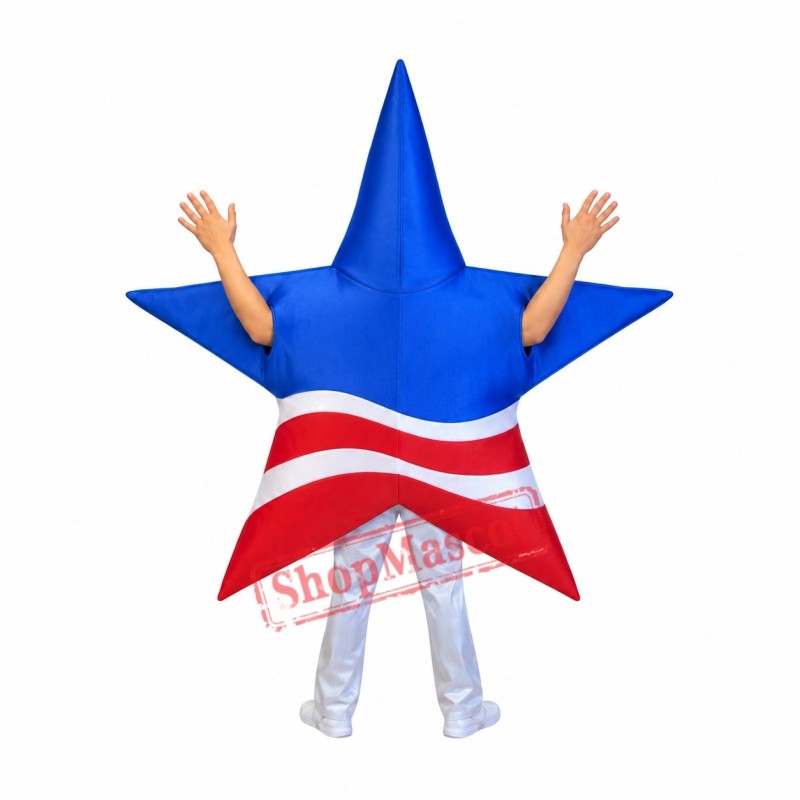 Patriot Star Mascot Costume Patriot Star Mascot Costume