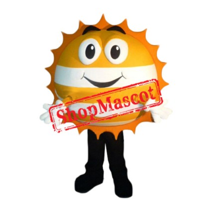 Golden Happy Sun Mascot Costume
