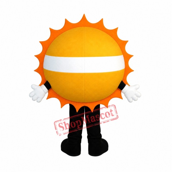Golden Happy Sun Mascot Costume