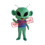 Big Head Green Alien Mascot Costume