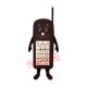 Black Cell Phone Mascot Costume Black Cell Phone Mascot Costume