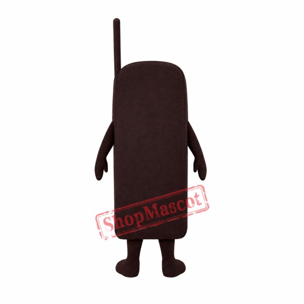 Black Cell Phone Mascot Costume Black Cell Phone Mascot Costume