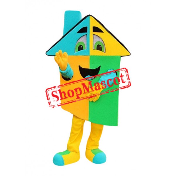Superb Colorful House Mascot Costume