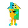 Superb Colorful House Mascot Costume