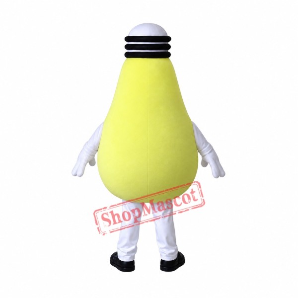Big Yellow Lamp Mascot Costume Big Yellow Lamp Mascot Costume
