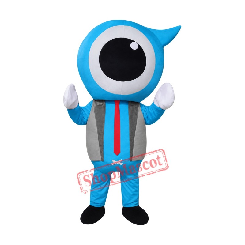 Affordable Blue Eyeball Mascot Costume Affordable Blue Eyeball Mascot Costume