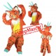 Superb Orange Dragon Mascot Costume