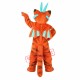 Superb Orange Dragon Mascot Costume Superb Orange Dragon Mascot Costume