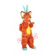 Superb Orange Dragon Mascot Costume Superb Orange Dragon Mascot Costume