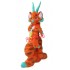 Orange Dragon Realistic Mascot Costume