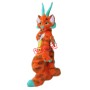 Orange Dragon Realistic Mascot Costume