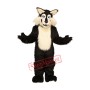 Superb Black Wolf Mascot Costume