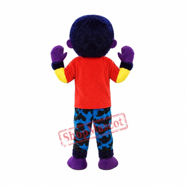 Purple Orangutan Mascot Costume Purple Orangutan Mascot Costume