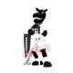 Superb Black Horse Mascot Costume