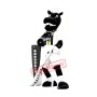 Superb Black Horse Mascot Costume