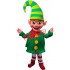 Superb Happy Christmas Elf Mascot Costume