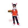 Superb White Rabbit Mascot Costume