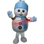 Blue Christmas Snowman Mascot Costume