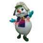 Super Cute Christmas Snowman Mascot Costume