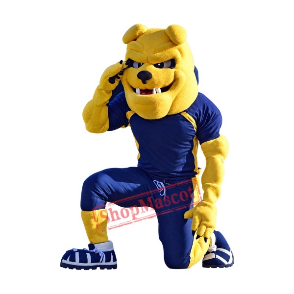 Power Sport Bulldog Mascot Costume Power Sport Bulldog Mascot Costume