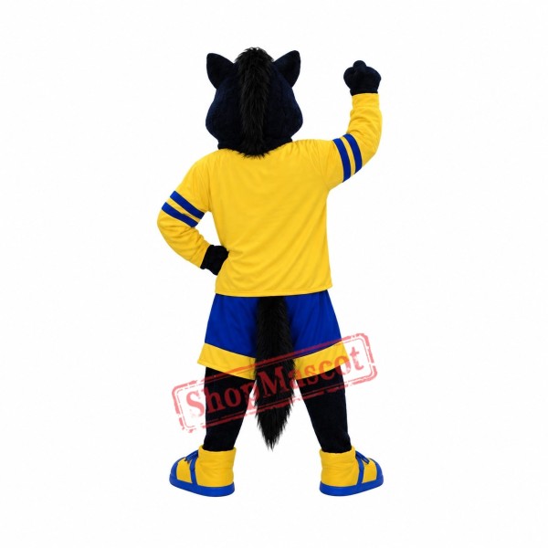 Superb Sport Black Horse Mascot Costume Superb Sport Black Horse Mascot Costume