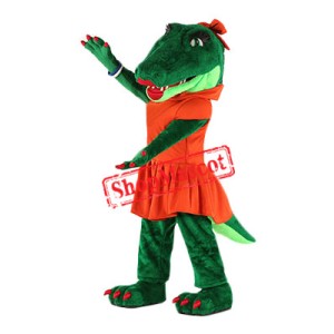 Beautiful Gator Mascot Costume