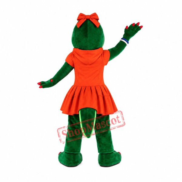Beautiful Gator Mascot Costume