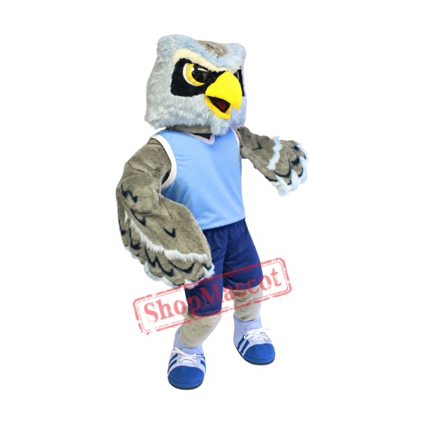 College Blue Owl Mascot Costume