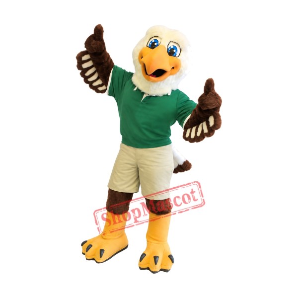 Friendly College Eagle Mascot Costume Friendly College Eagle Mascot Costume