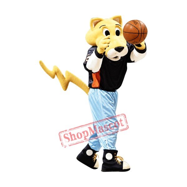 Lightning Leopard Mascot Costume Lightning Leopard Mascot Costume