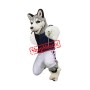 University Grey Husky Mascot Costume
