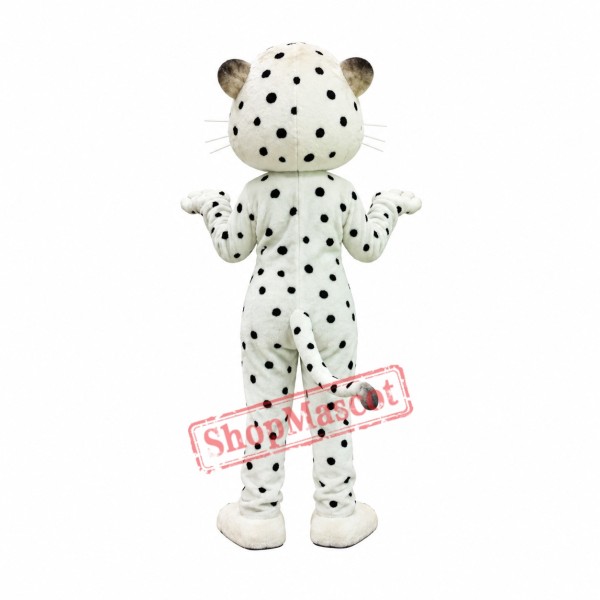 Superb Snow Leopard Mascot Costume Superb Snow Leopard Mascot Costume