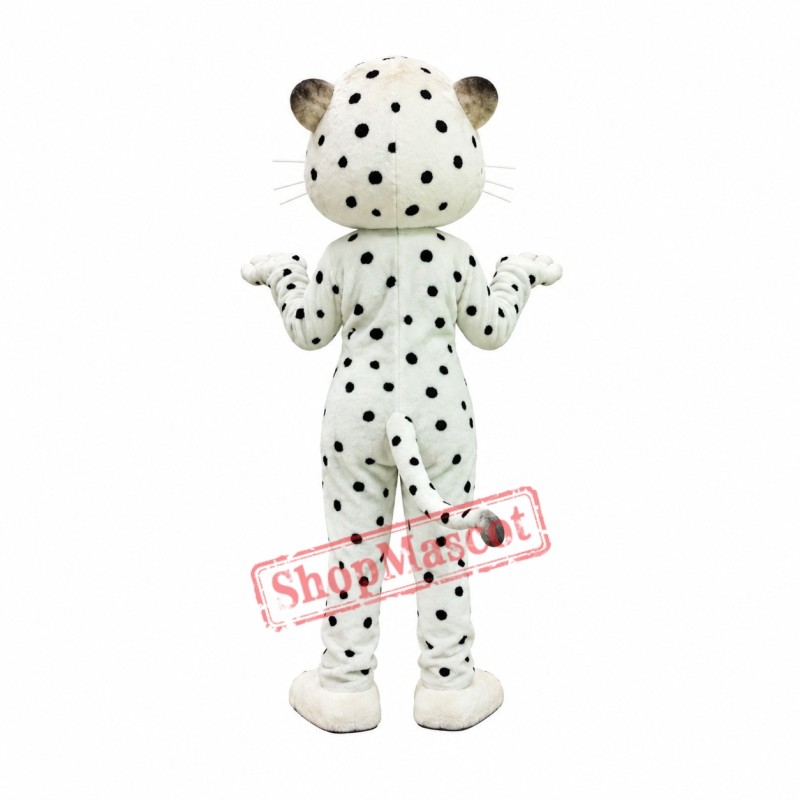 Superb Snow Leopard Mascot Costume Superb Snow Leopard Mascot Costume